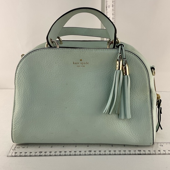 kate spade Handbags - Kate Spade Mint Green Leather Satchel
